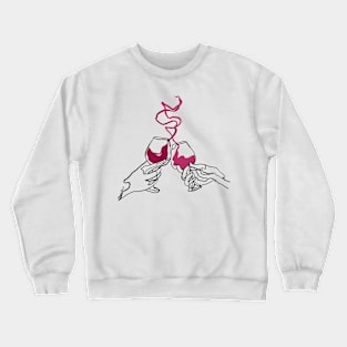 Single Line - Wine Crewneck Sweatshirt